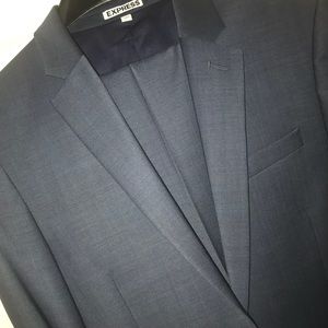 Express extra slim navy suit & pants 36S